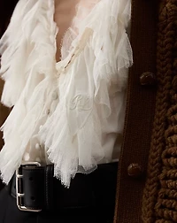 Kensley Cotton-Silk Voile Blouse