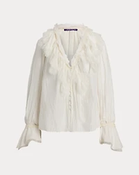 Kensley Cotton-Silk Voile Blouse