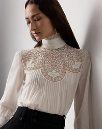 Lizzie Cotton-Silk Voile Blouse