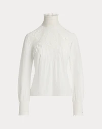 Lizzie Cotton-Silk Voile Blouse