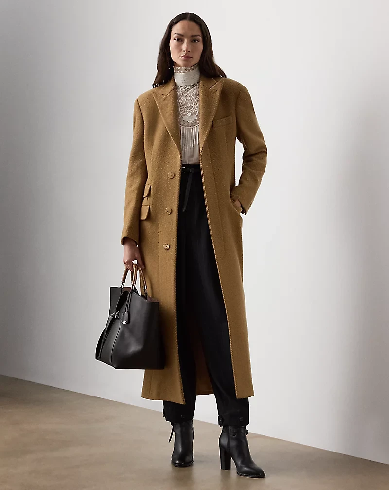 Amory Wool Herringbone Coat