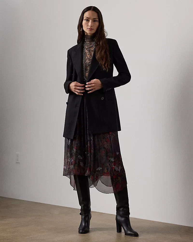 Varick Chalk-Stripe Flannel Jacket