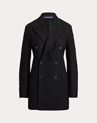 Varick Chalk-Stripe Flannel Jacket