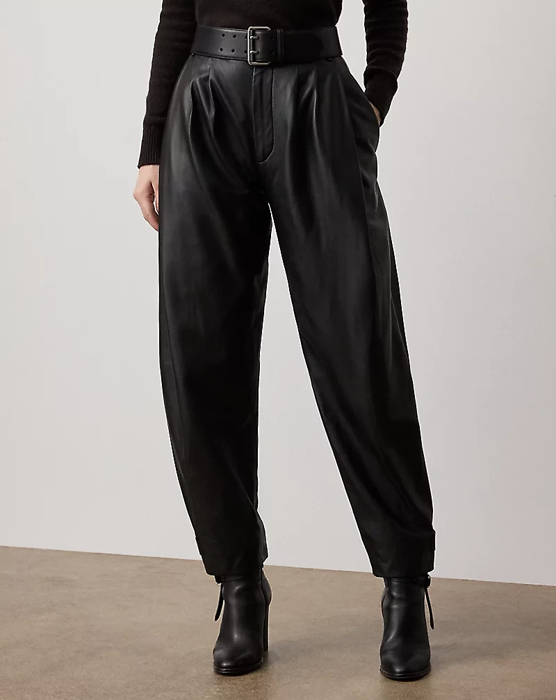 Jeanne Lambskin Pant