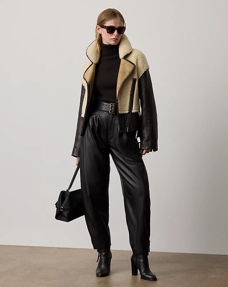 Jeanne Lambskin Pant