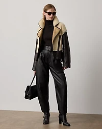 Jeanne Lambskin Pant