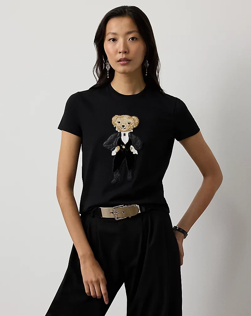 Holiday Polo Bear Cotton Tee