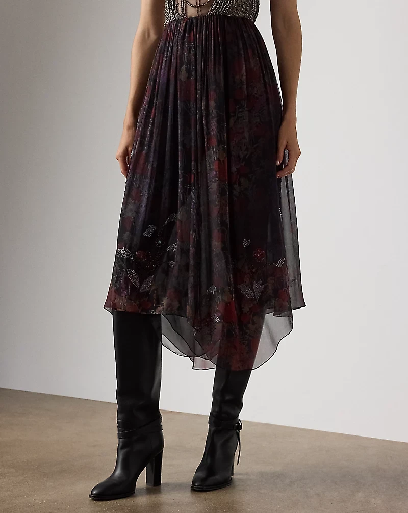 Gabriella Embellished Floral Skirt