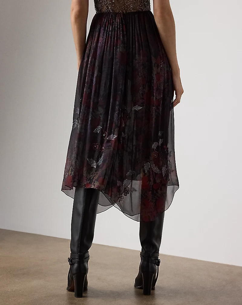Gabriella Embellished Floral Skirt