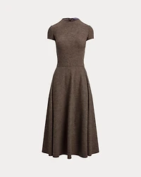 Margaret Tick-Weave Jersey Day Dress