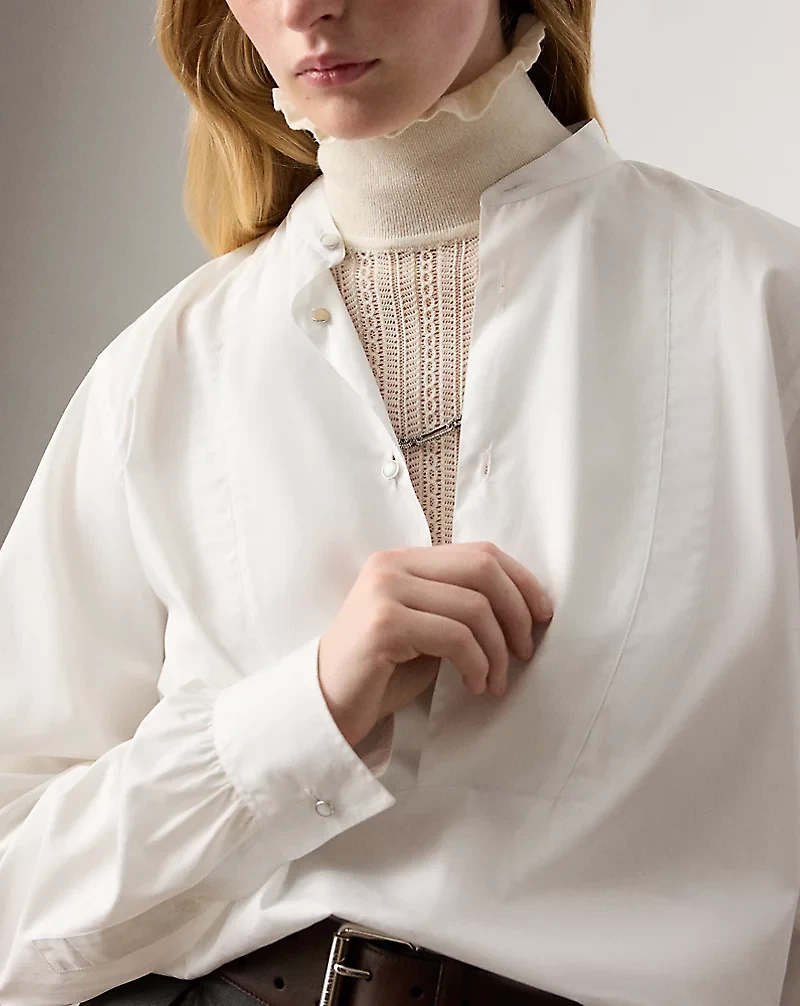 Abbie Cotton Broadcloth Blouse