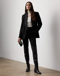 Alexandrea Crepe-Back-Satin Blouse