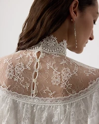 Alexandrea Crepe-Back-Satin Blouse