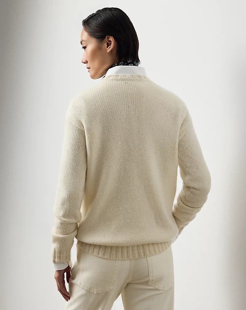 Flag Cashmere Crewneck Sweater