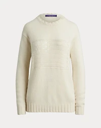 Flag Cashmere Crewneck Sweater