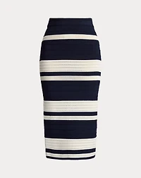 Ferris Striped Textured Pencil Skirt