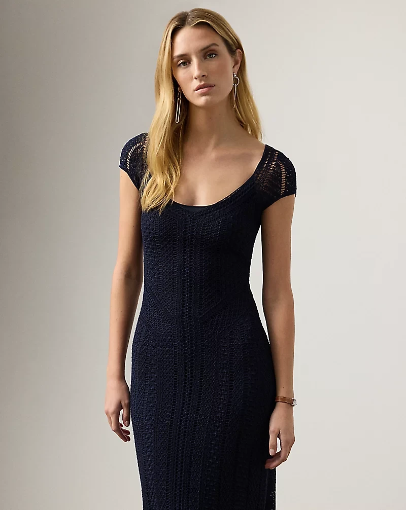 Crosley Hand-Crocheted Silk Day Dress