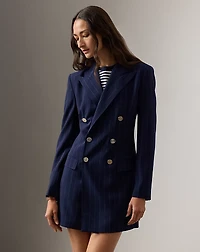 Camden Striped Wool Day Dress