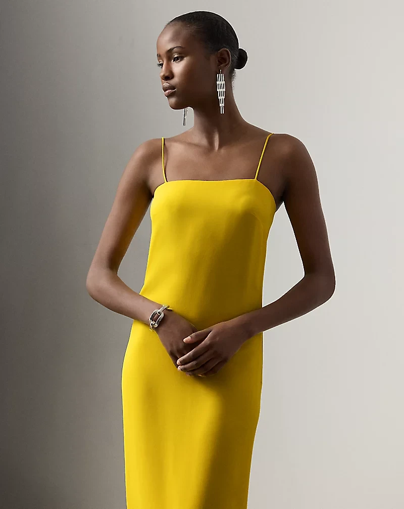 Demetrius Silk Cady Evening Dress