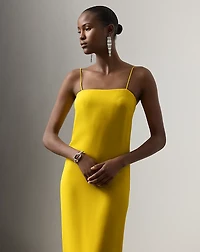 Demetrius Silk Cady Evening Dress