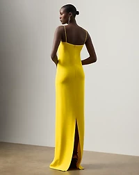 Demetrius Silk Cady Evening Dress