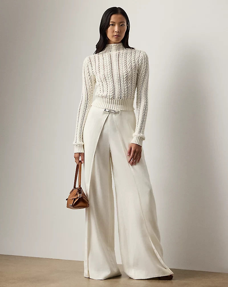 Imann Linen Wide-Leg Pant