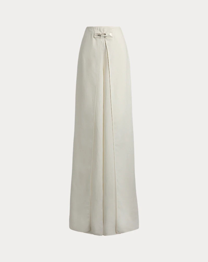 Imann Linen Wide-Leg Pant