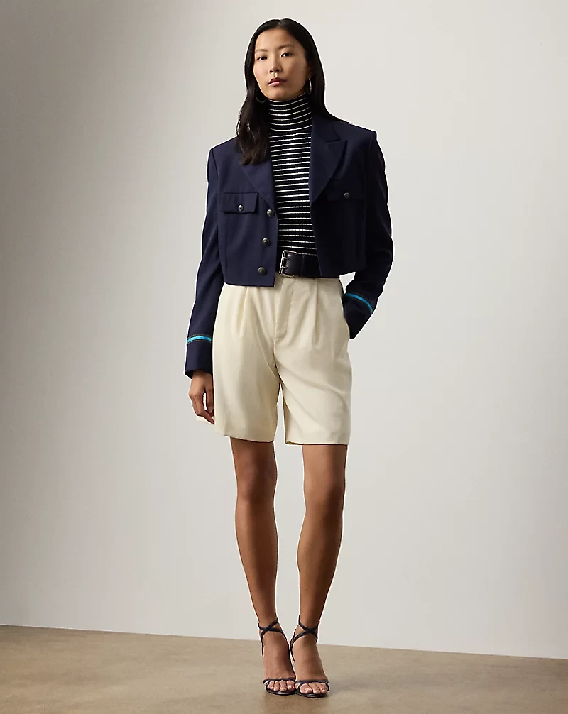 Nell Wool-Blend Gabardine Jacket