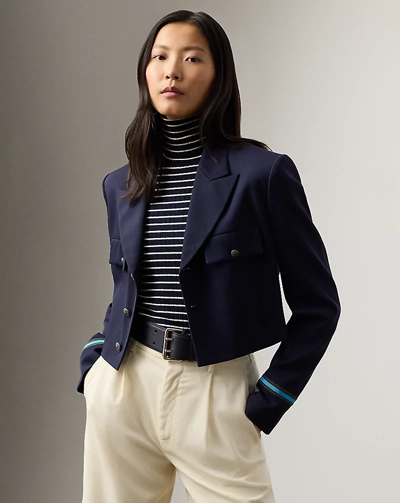 Nell Wool-Blend Gabardine Jacket