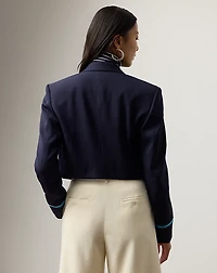 Nell Wool-Blend Gabardine Jacket