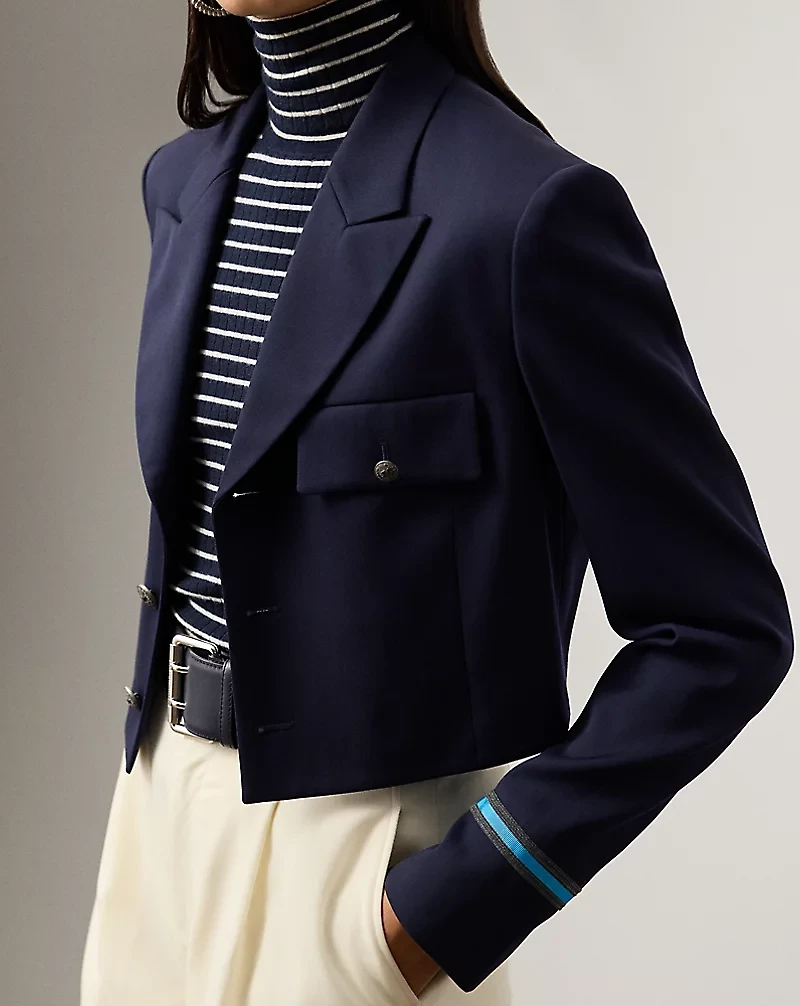 Nell Wool-Blend Gabardine Jacket