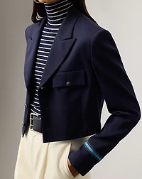 Nell Wool-Blend Gabardine Jacket