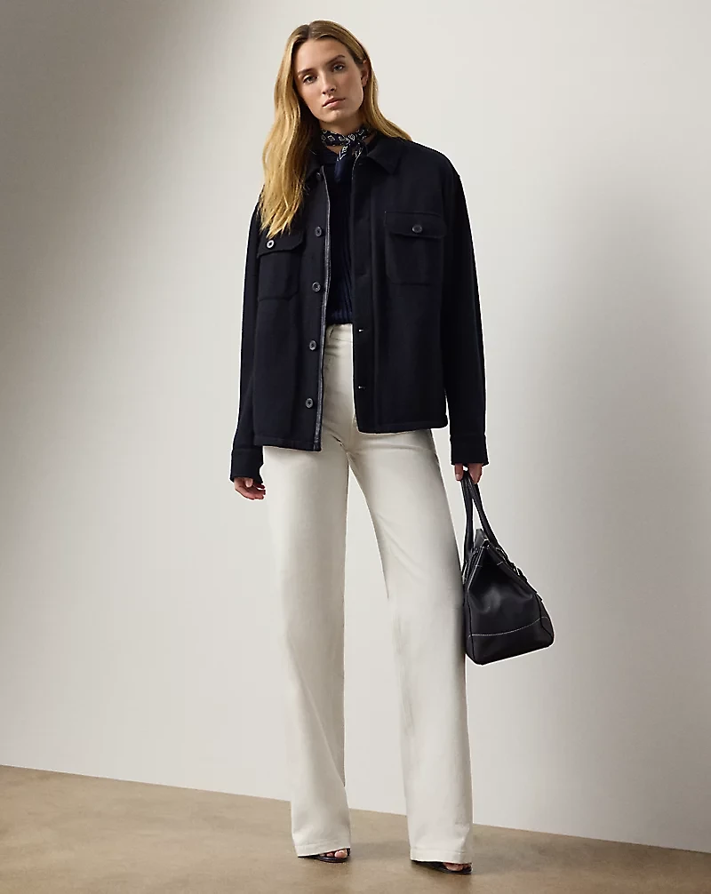 Hollins Felted Cashmere Jersey Shacket