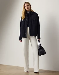 Hollins Felted Cashmere Jersey Shacket