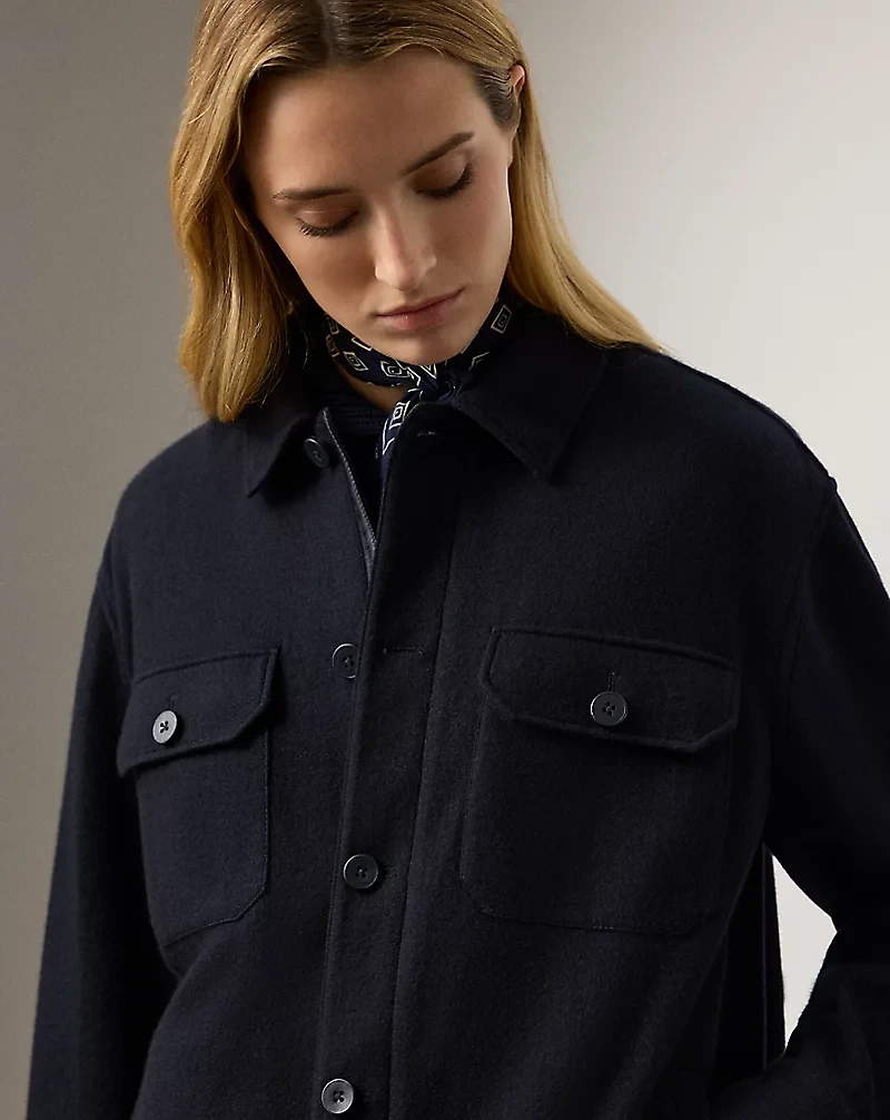 Hollins Felted Cashmere Jersey Shacket