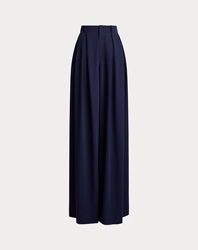 Greer Wool Gabardine Pleated Pant