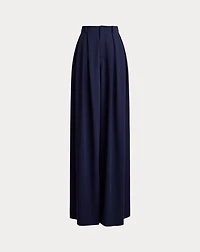 Greer Wool Gabardine Pleated Pant