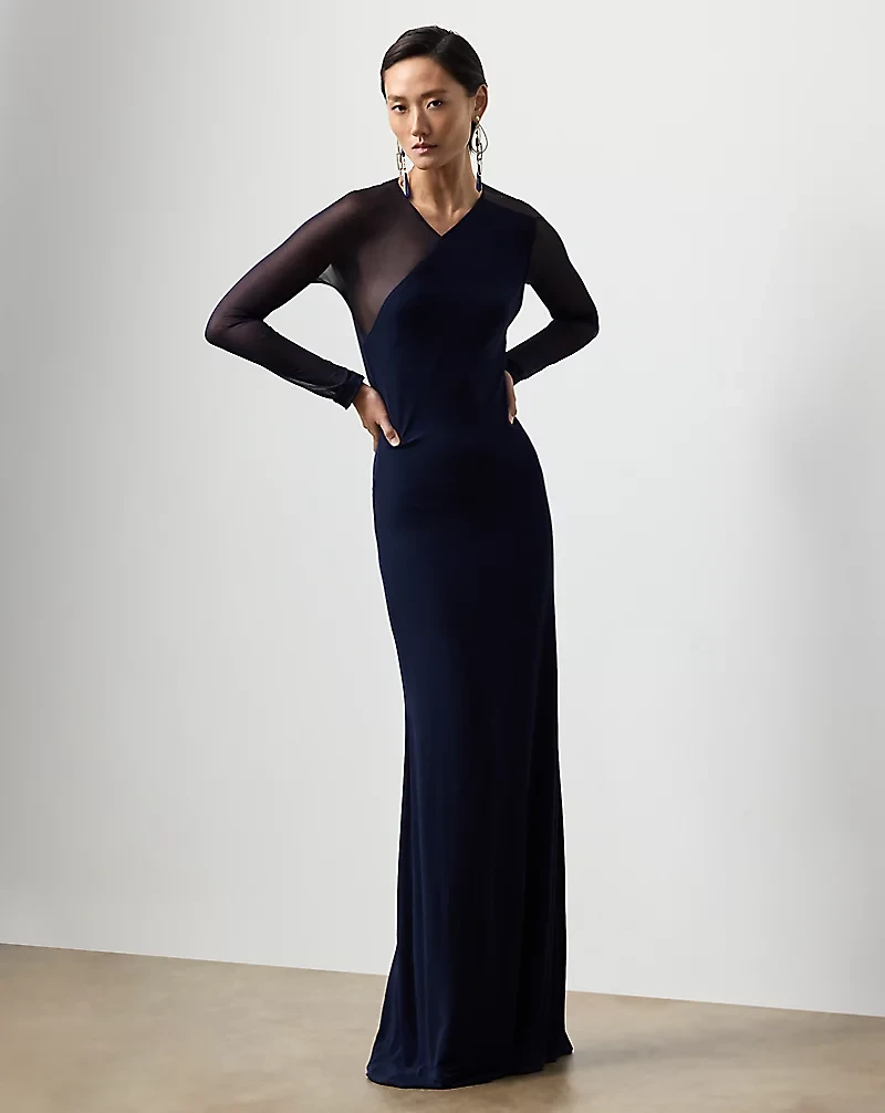 Brynn Jersey Evening Dress
