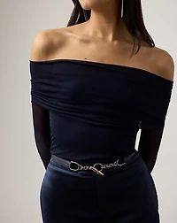 Noreen Jersey Off-the-Shoulder Top