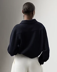 Tyrus Felted Cashmere Jersey Sweatshirt