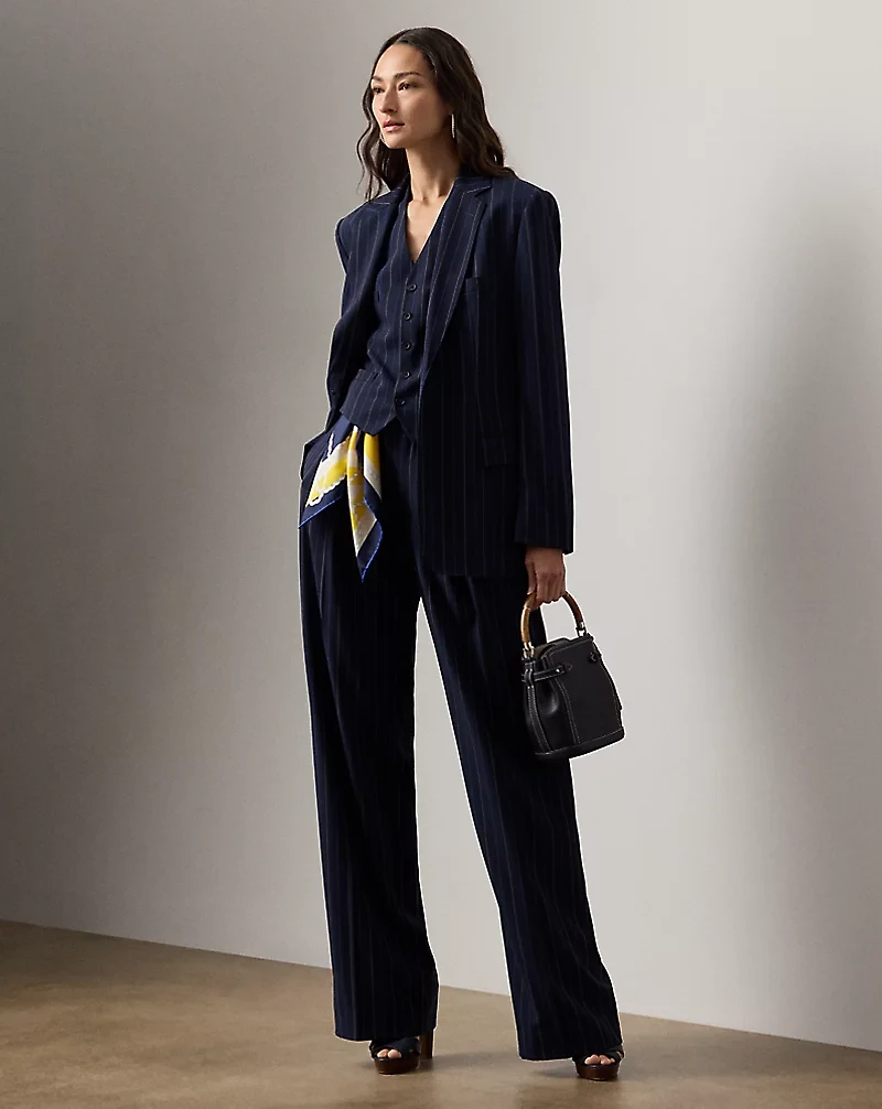 Jaiden Striped Wool Vest