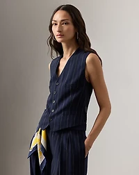 Jaiden Striped Wool Vest