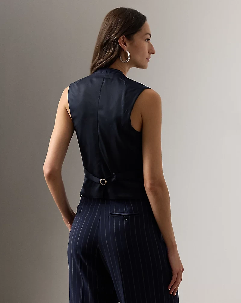 Jaiden Striped Wool Vest