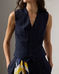 Jaiden Striped Wool Vest
