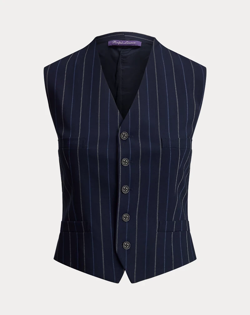 Jaiden Striped Wool Vest