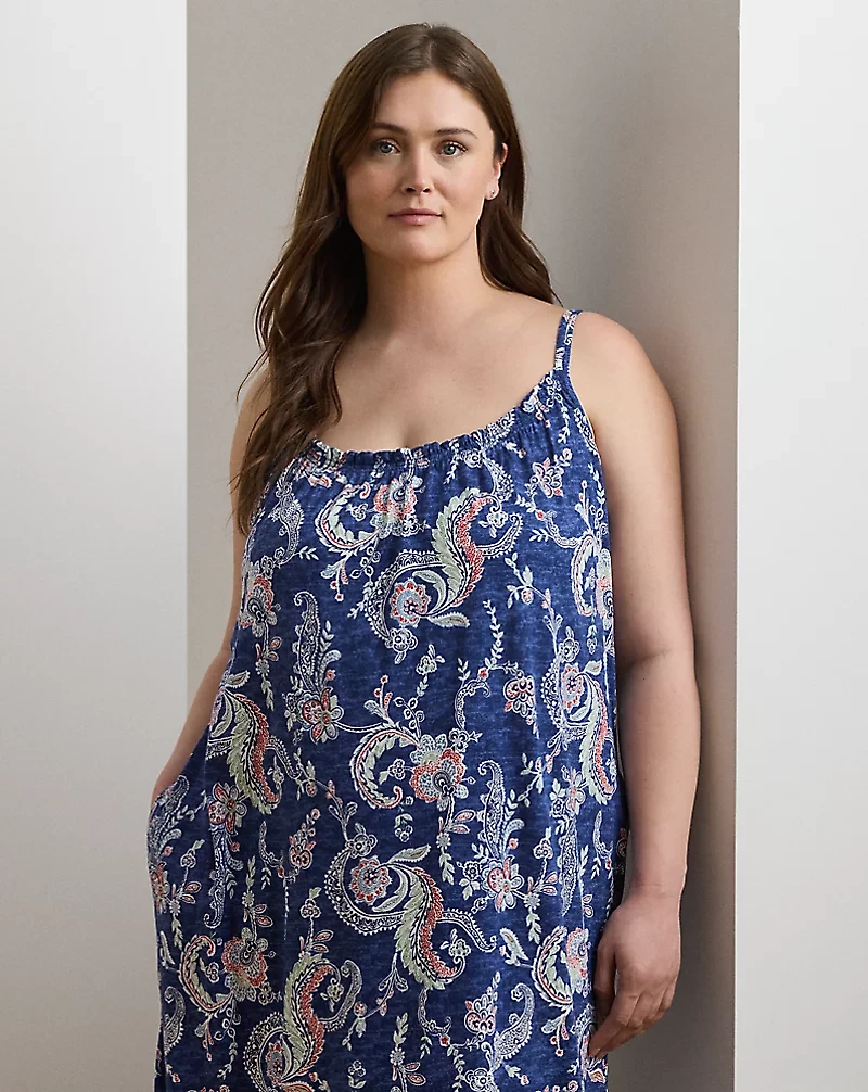 Paisley Double-Strap Ballet Nightgown