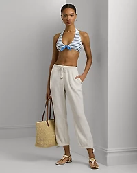 Cotton Gauze Drawcord Pant Cover-Up