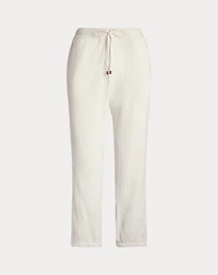 Cotton Gauze Drawcord Pant Cover-Up