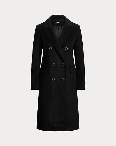 Double-Breasted Wool-Blend Coat