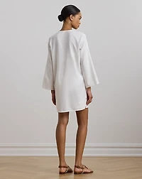 Embroidered Cotton Tunic Cover-Up